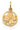 Gold pendant clover leaf circle