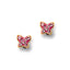 Ohrstecker Schmetterling Glas Pink Little Bijou